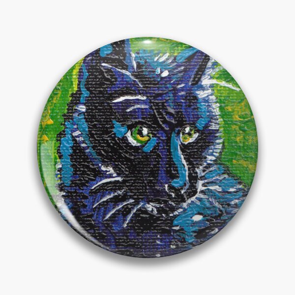 Item preview, Painted Black Cat designed and sold by skybluekitty.