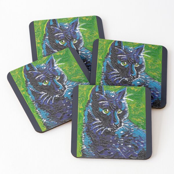 Item preview, Painted Black Cat designed and sold by skybluekitty.