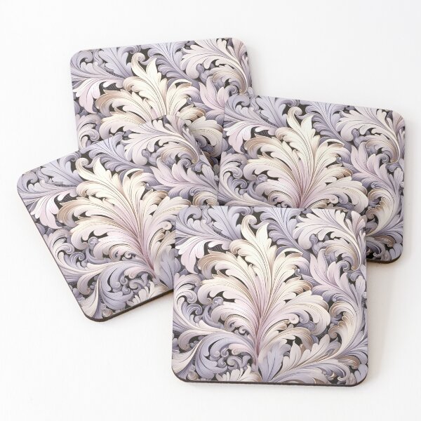Item preview, Burnished lilac swirling abstract print designed and sold by dcrc.