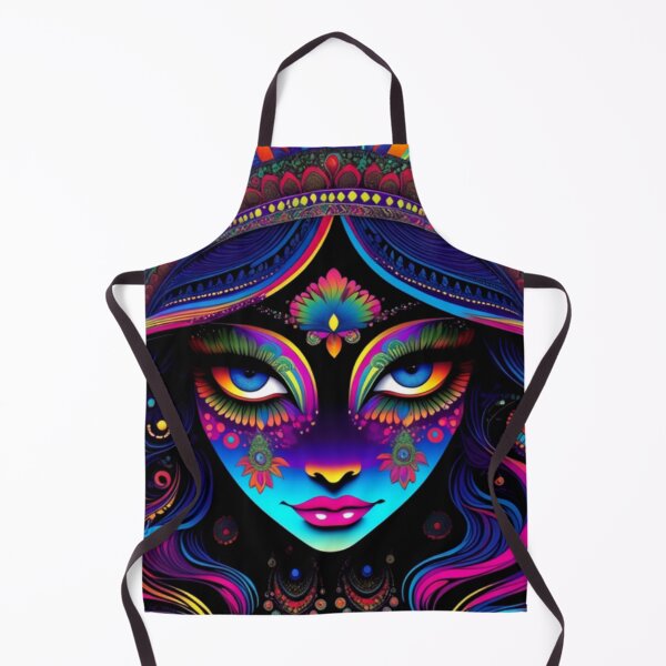 Item preview, Colorful Psychedelic Trippy Hippy Girl designed and sold by TheDarkWardrobe.