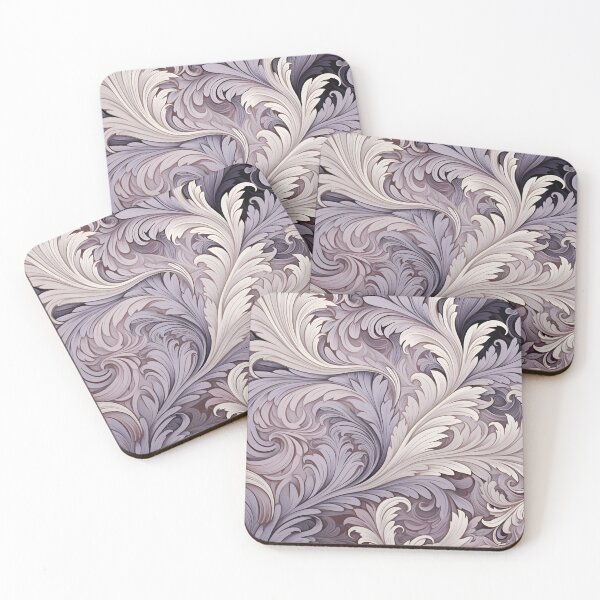 Item preview, burnished lilac swirling abstract print designed and sold by dcrc.