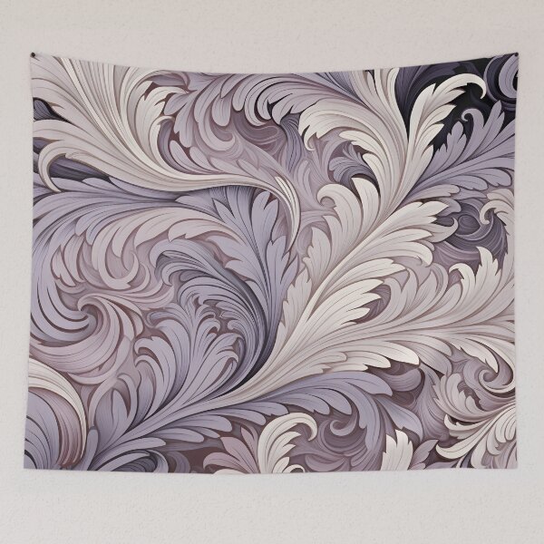 Item preview, burnished lilac swirling abstract print designed and sold by dcrc.