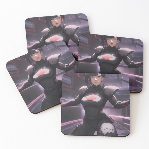 Item preview, Futuristic Guardian: Cybernetic Elegance Unveiled designed and sold by ArtComixHaven.