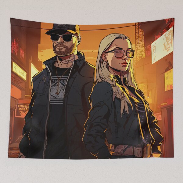 Item preview, Hjalmar and Ingeborg | Hip Hop style designed and sold by ComicsFactory.
