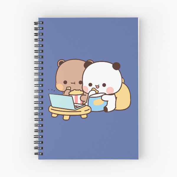 Item preview, DuDu Bear and BuBu Panda watching movie together❤️ designed and sold by Pandety.