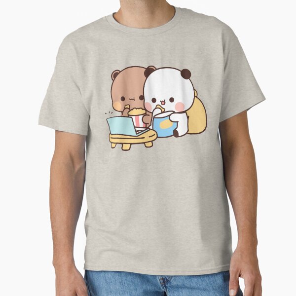Item preview, DuDu Bear and BuBu Panda watching movie together❤️ designed and sold by Pandety.