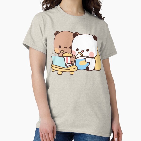 Item preview, DuDu Bear and BuBu Panda watching movie together❤️ designed and sold by Pandety.