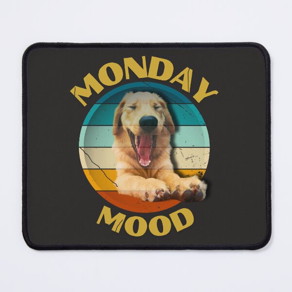 Item preview, Golden Retriever yawning, Monday mood designed and sold by raymishop.