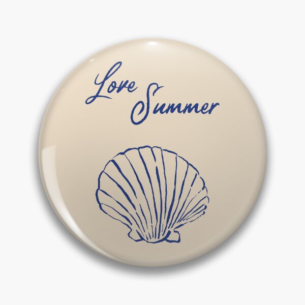 Item preview, Sea shell print in blue color. Sketch style sea shell printable wall art. Minimalist summer poster designed and sold by AlarconStudio.