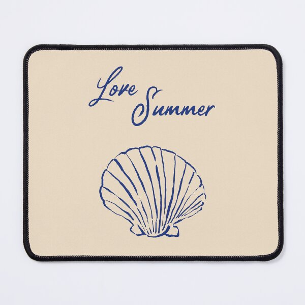 Item preview, Sea shell print in blue color. Sketch style sea shell printable wall art. Minimalist summer poster designed and sold by AlarconStudio.