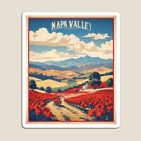Artikel-Vorschau von Napa Valley USA Vintage Poster Tourismus, designt und verkauft von TravelersGems.