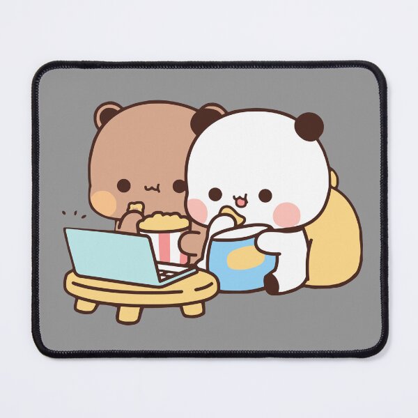 Item preview, DuDu Bear and BuBu Panda watching movie together❤️ designed and sold by Pandety.