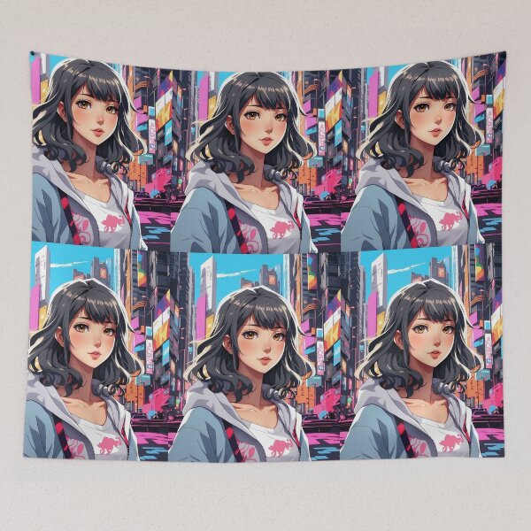 Item preview, Urban Dreamscape: A Glimpse into Neon Reverie designed and sold by ArtComixHaven.