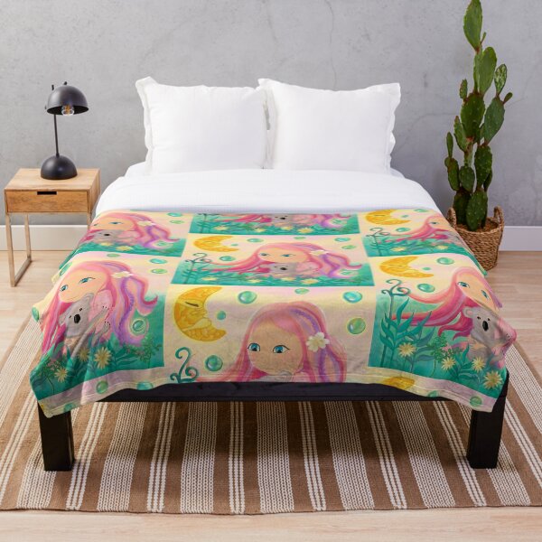 Item preview, Baby Girl's Room Decor, Cute Chibi and Koala designed and sold by Medilludesign.