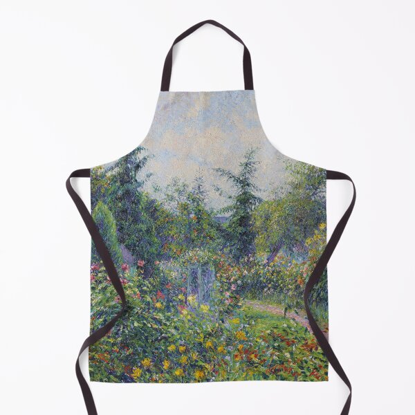 Item preview, Camille Pissarro | Garden and henhouse at Octave Mirbeau's magnificent French flower garden at Les Damps classic landscape painting in high resolution designed and sold by Jéanpaul  Ferro.