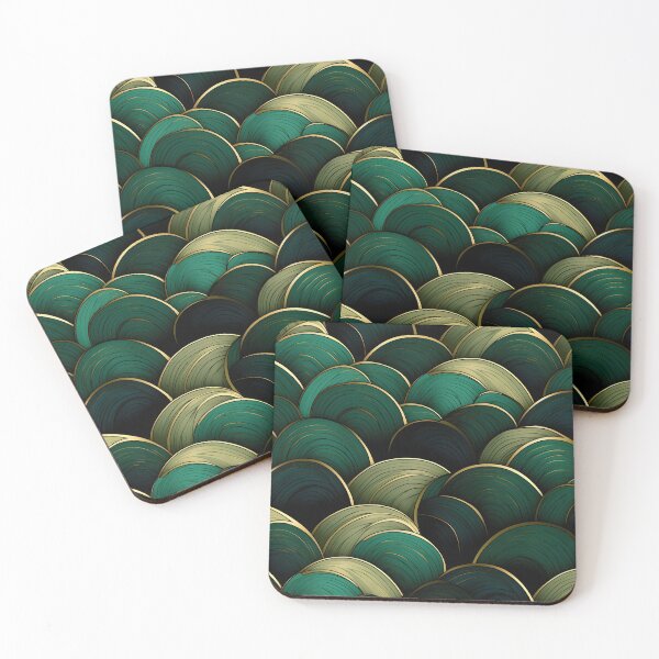 Item preview, Green Bistro abstract decorative print designed and sold by dcrc.