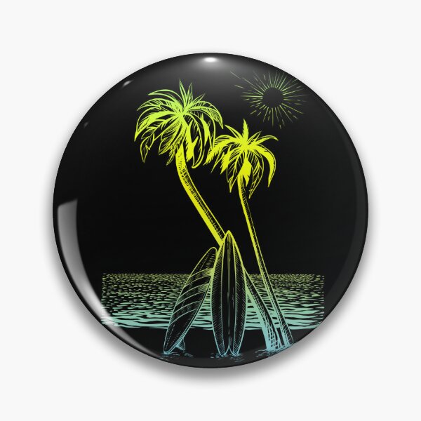 Item preview, Vibrant Palm Tree Sunrise Silhouette designed and sold by Sun Sand & Sea Art.