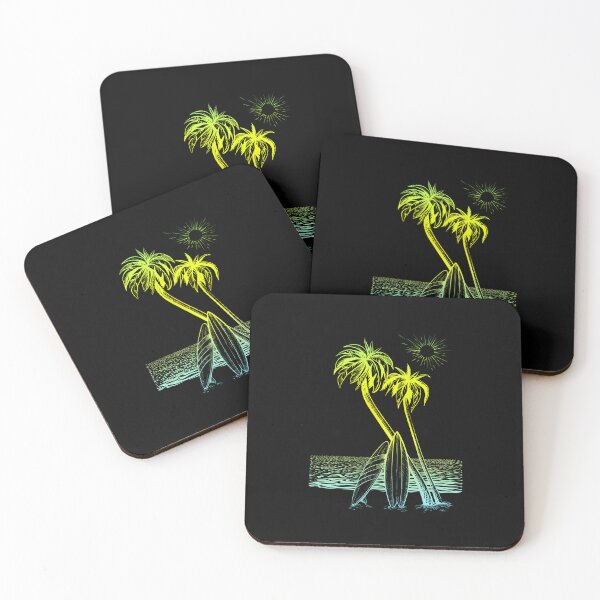 Item preview, Vibrant Palm Tree Sunrise Silhouette designed and sold by Sun Sand & Sea Art.