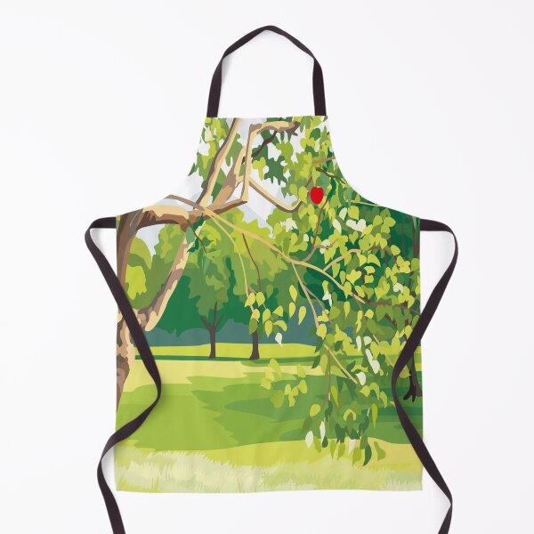 Item preview, Apple tree in the forest art prints designed and sold by wizooo411.