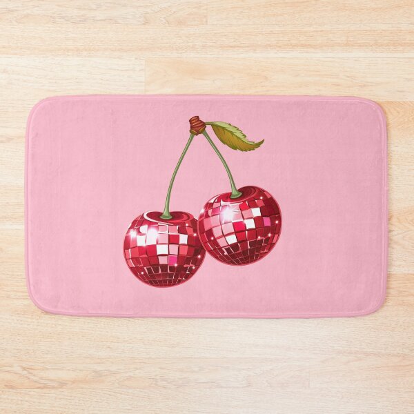 Item preview, Cherry Disco Balls: Retro Groove & Red Neon Sparkles on the Juicy Dancefloor. designed and sold by LotusBlanc.