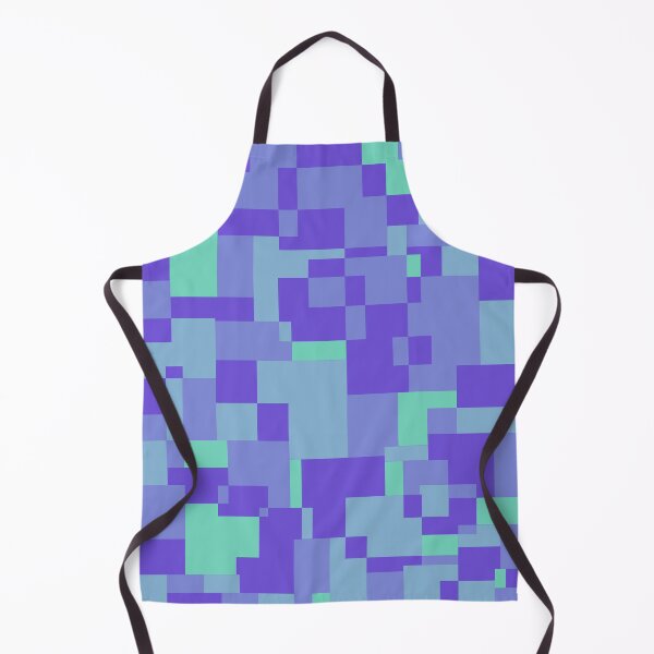 Item preview, large purple-green cubistic meadow designed and sold by Depression-Art.