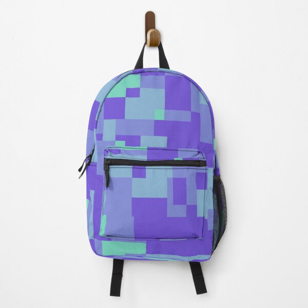 Item preview, large purple-green cubistic meadow  designed and sold by Depression-Art.