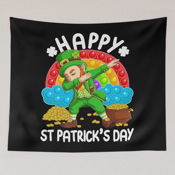 Item preview, Happy St Patrick's Day Leprechaun Pop It Rainbow designed and sold by BalladOfZeus.