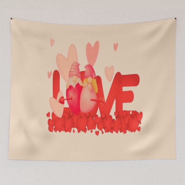Item preview, Cute Gnome Love, Cute Lettering Design , Bee Mine For Valentine, Everyday My Valentine, you will live on in my heart designed and sold by Adri Barnard.