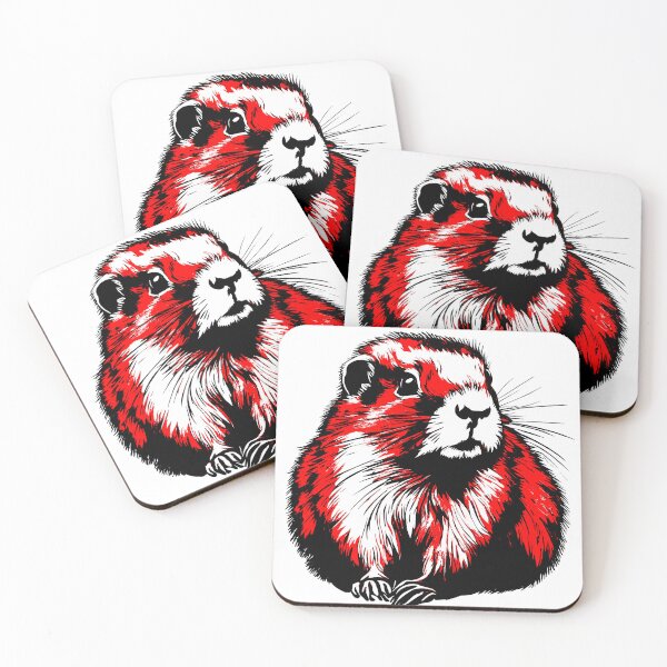 Item preview, Groundhog on white colours designed and sold by Aquillashop.