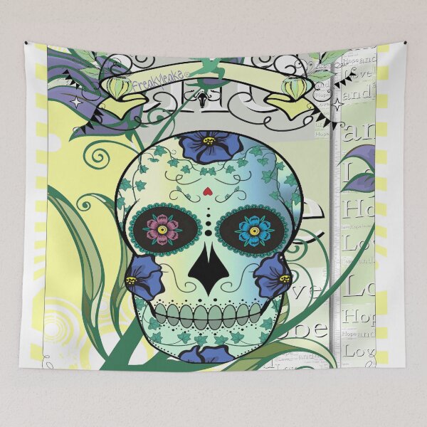 Item preview, CRAZY COLORED SKULL designed and sold by inarausch2023.
