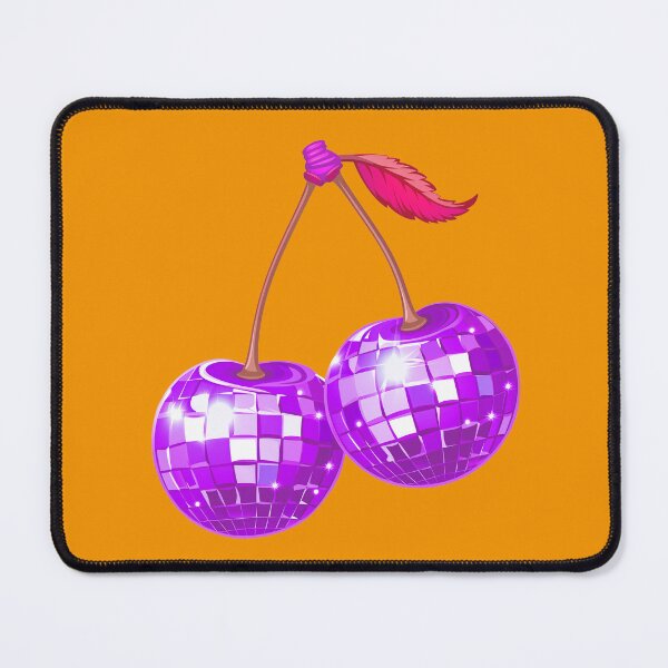 Item preview, Cherry Disco Balls: Retro Groove & Purple Neon Sparkles on the Juicy Dancefloor. designed and sold by LotusBlanc.