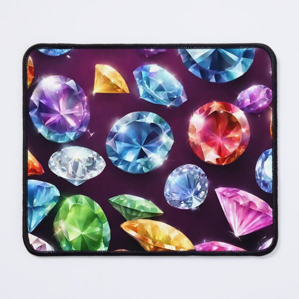 Item preview, Scattered diamonds on a purple background designed and sold by SweetRossel.