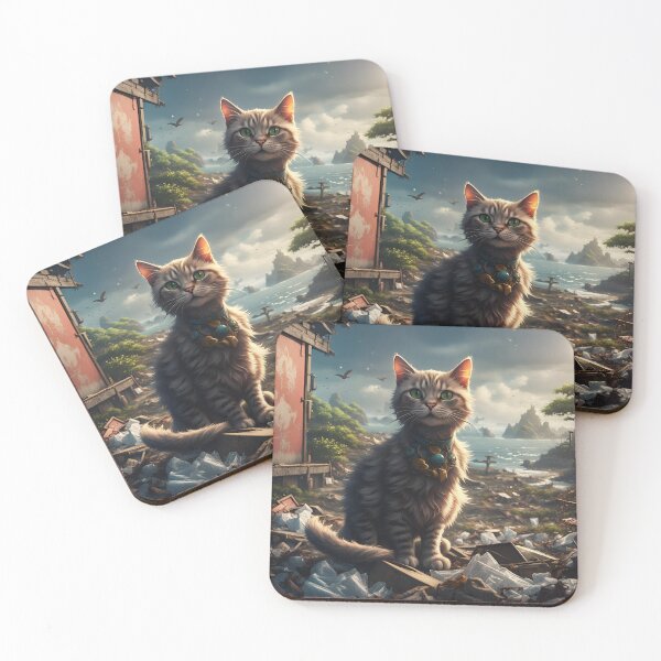 Item preview, An Abandoned Cat on a Destroyed Island designed and sold by MoriFantasy.