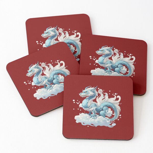 Item preview, Brave blue dragon, dragon pattern, enhances good fortune on the clouds, adds coolness and bright colors on casual days, souvenirs from the Year of the Dragon 2024. designed and sold by PhaiCreate.
