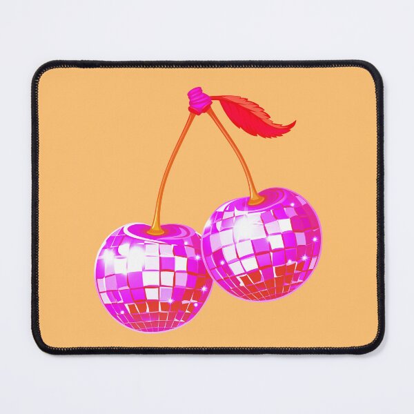 Item preview, Cherry Disco Balls: Retro Groove & Pink Neon Sparkles on the Juicy Dancefloor. designed and sold by LotusBlanc.