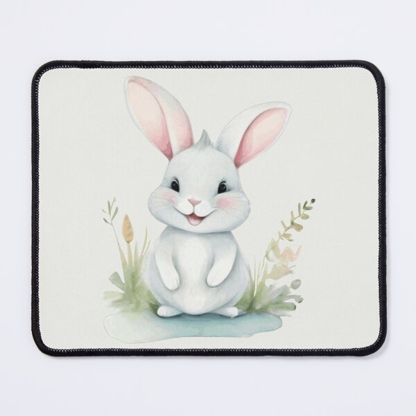 Item preview, Cute Watercolor Smiling Baby Rabbit designed and sold by lovelyandcute.
