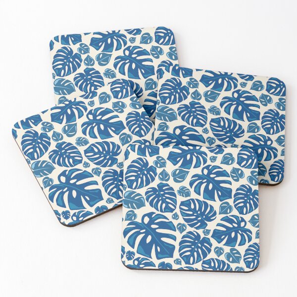 Aperçu de l'œuvre Feuilles bleues Feuillage Botanique Boho créée et vendue par InteriorRefine.