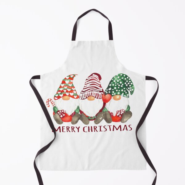 Item preview, Cute Santa Clauses in watercolor - the Christmas elves wish you a Merry Christmas designed and sold by RebeccaFreese.