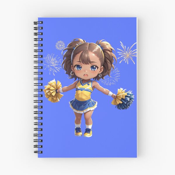 Item preview, African American Chibi Cheerleader With Fireworks designed and sold by SilkenDove.