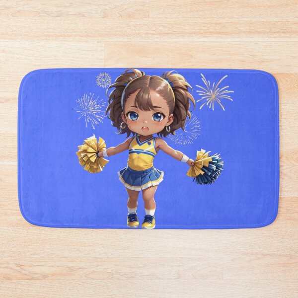 Item preview, African American Chibi Cheerleader With Fireworks designed and sold by SilkenDove.