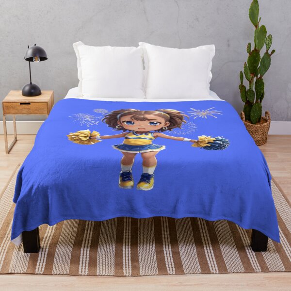 Item preview, African American Chibi Cheerleader With Fireworks designed and sold by SilkenDove.