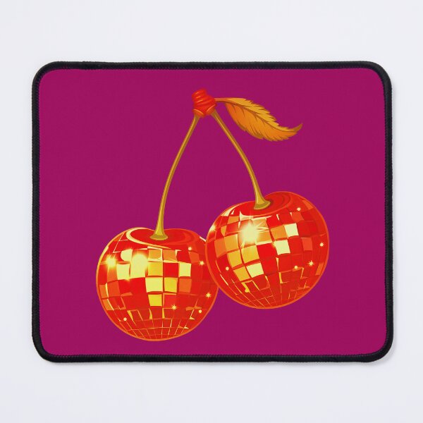 Item preview, Cherry Disco Balls: Retro Groove & Fire Neon Sparkles on the Juicy Dancefloor. designed and sold by LotusBlanc.
