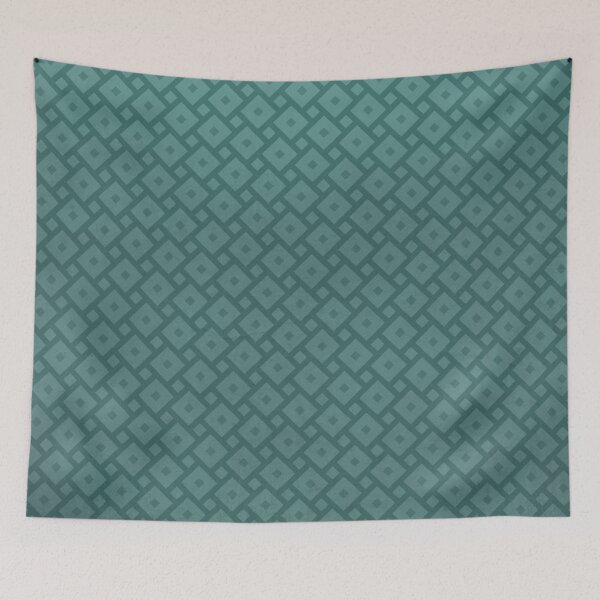 Item preview, Green Metal Square Pattern designed and sold by Diana377.