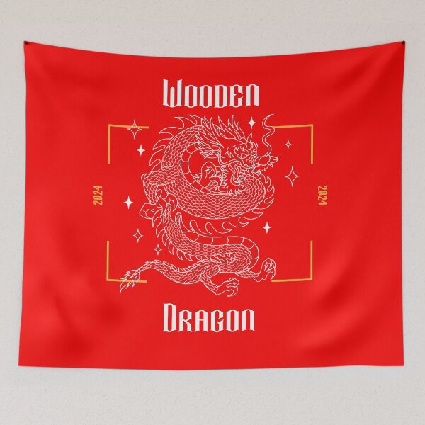 Item preview, Wooden Dragon 2024 - Year of the Dragon designed and sold by Gubgubsdesigns.