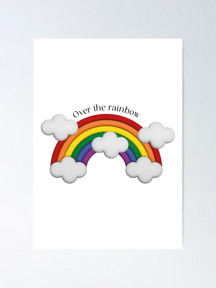 Thumbnail 1 of 3, Poster, Over the rainbow designed and sold by RiddikulusGraph.