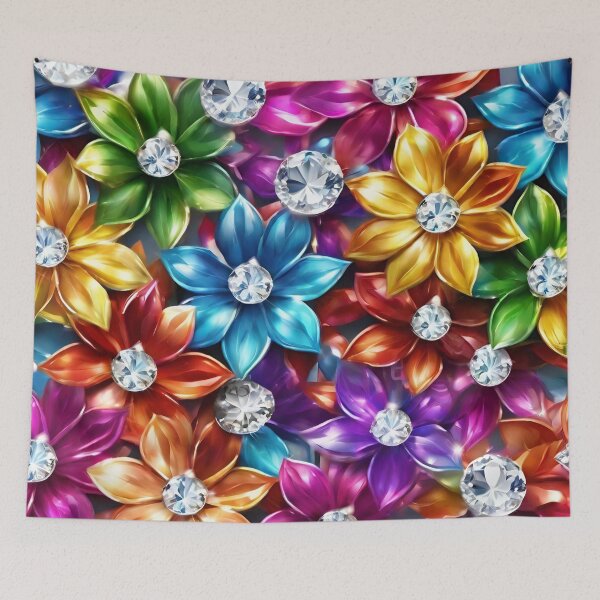 Item preview, Colorful Diamond Flowers 2 designed and sold by SweetRossel.
