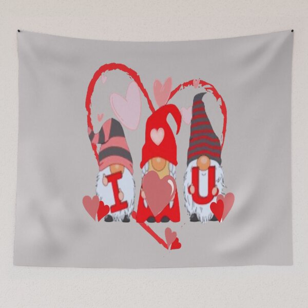 Item preview, Gnomes I Love You, Cute Lettering Design , Bee Mine For Valentine, Everyday My Valentine, you will live on in my heart designed and sold by Adri Barnard.
