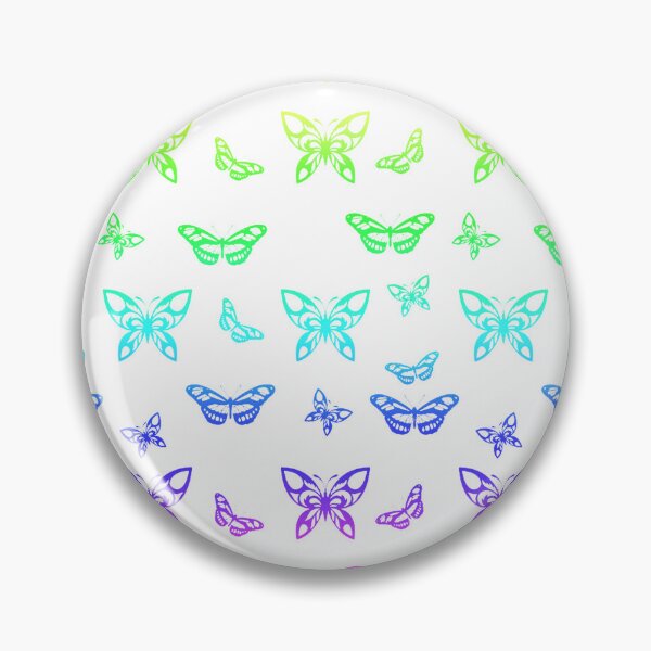 Item preview, Multi-colored butterfly pattern on white background designed and sold by NAGNE.