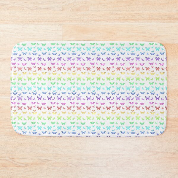 Item preview, Multi-colored butterfly pattern on white background designed and sold by NAGNE.