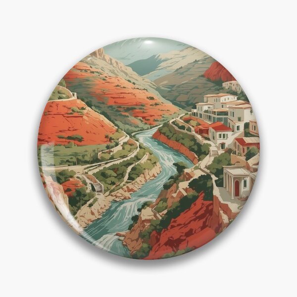 Item preview, Vikos Gorge Greece Vintage Poster Tourism  designed and sold by TravelersGems.